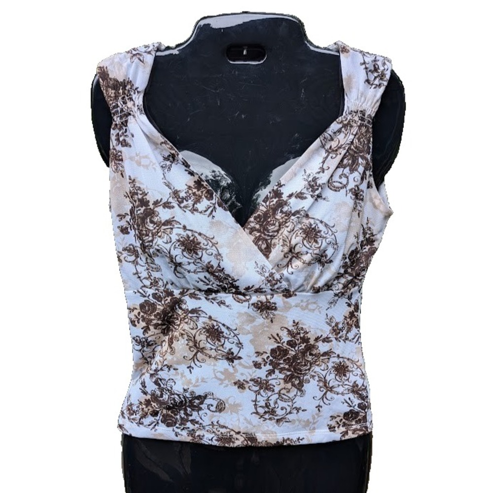 Vintage Womens Top PS Babydoll Y2K 90s Coquette Earthy Cottagecore Feminine Cute